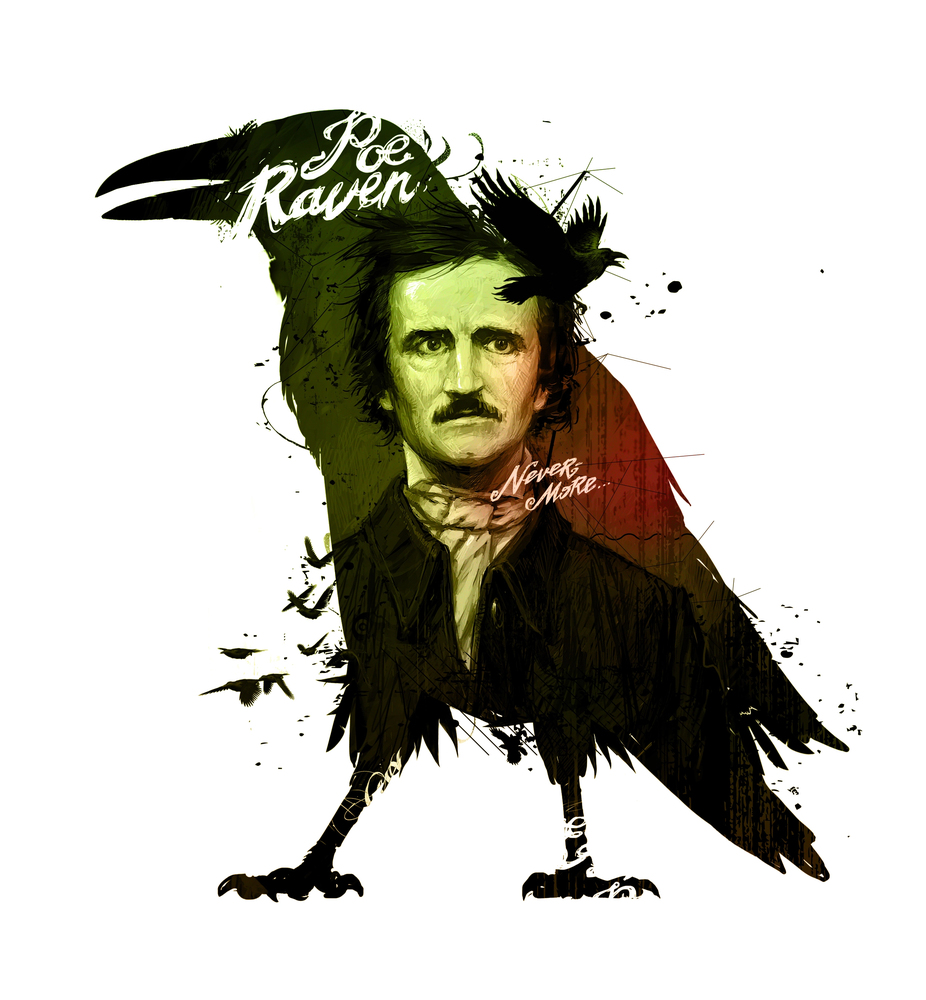 Edgar Allan Poe wrote "The Raven".